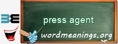 WordMeaning blackboard for press agent